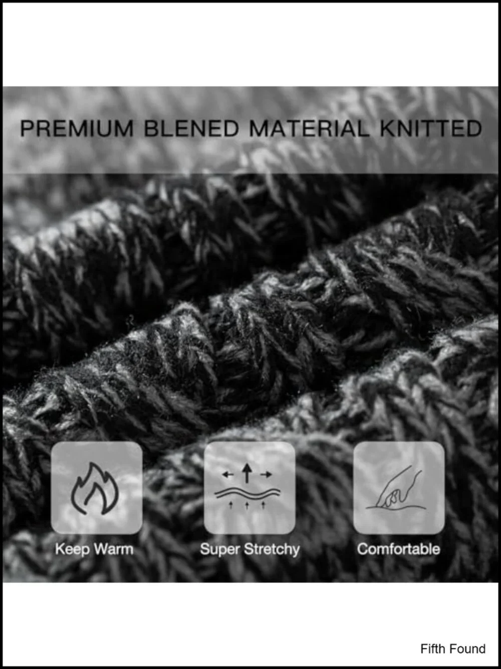 Womens Winter 3-in-1 Set Beanie Scarf Touchscreen Gloves Acrylic Knit